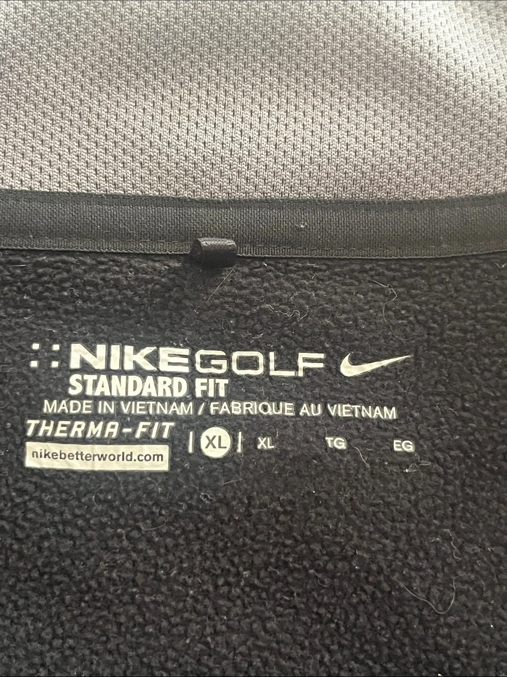 Nike Black and Gray Men’s Performance Quarter-Zip Jacket